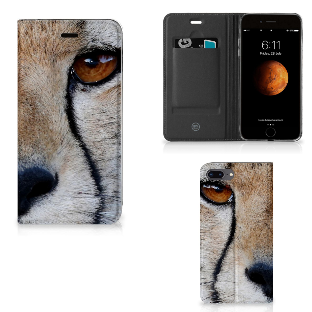 Apple iPhone 7 Plus Uniek Design Hoesje Cheetah