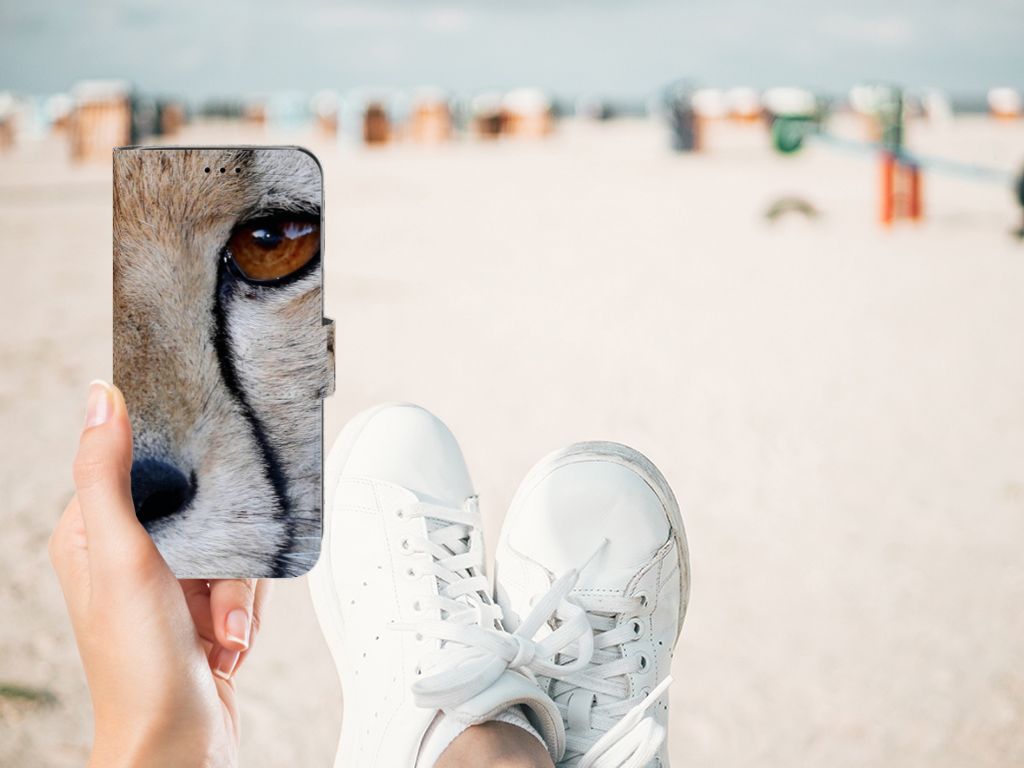 Huawei P20 Lite Telefoonhoesje met Pasjes Cheetah