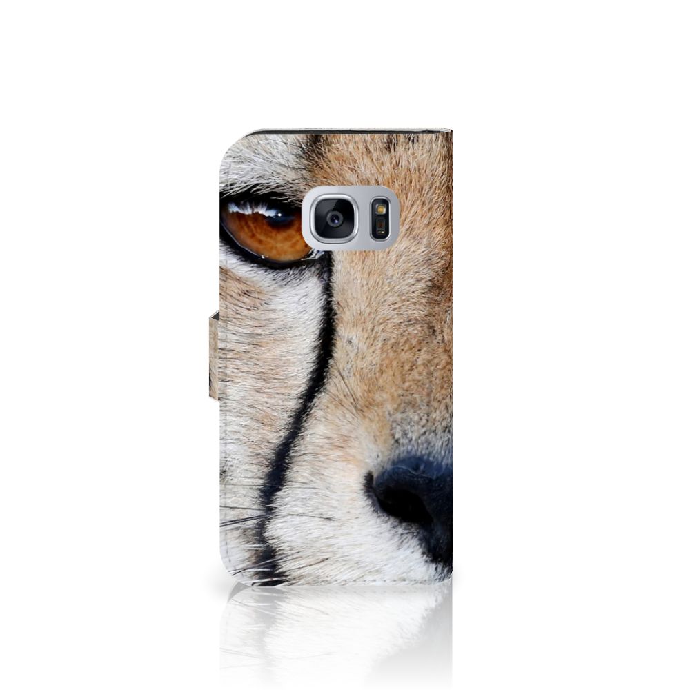 Samsung Galaxy S7 Telefoonhoesje met Pasjes Cheetah