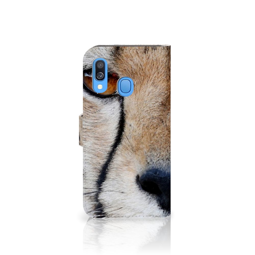 Samsung Galaxy A40 Telefoonhoesje met Pasjes Cheetah
