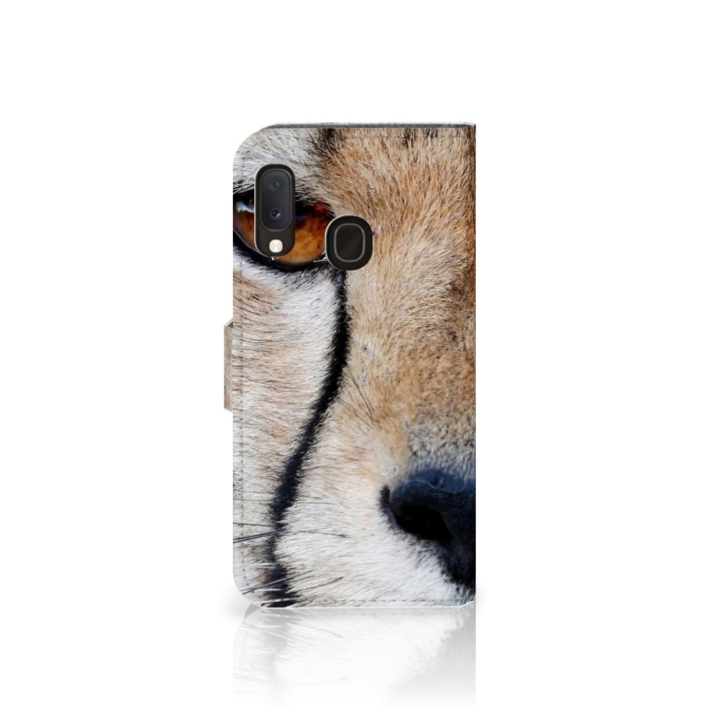 Samsung Galaxy A20e Telefoonhoesje met Pasjes Cheetah