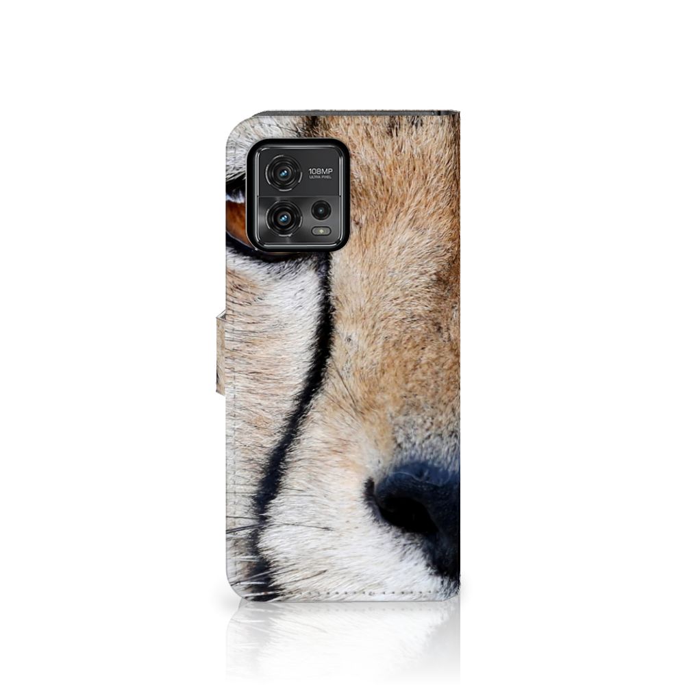 Motorola Moto G72 Telefoonhoesje met Pasjes Cheetah