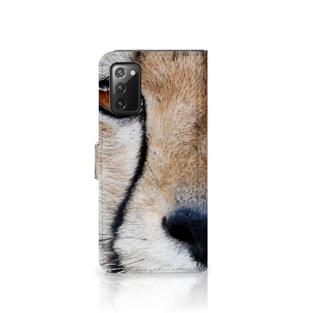 Samsung Galaxy Note 20 Telefoonhoesje met Pasjes Cheetah