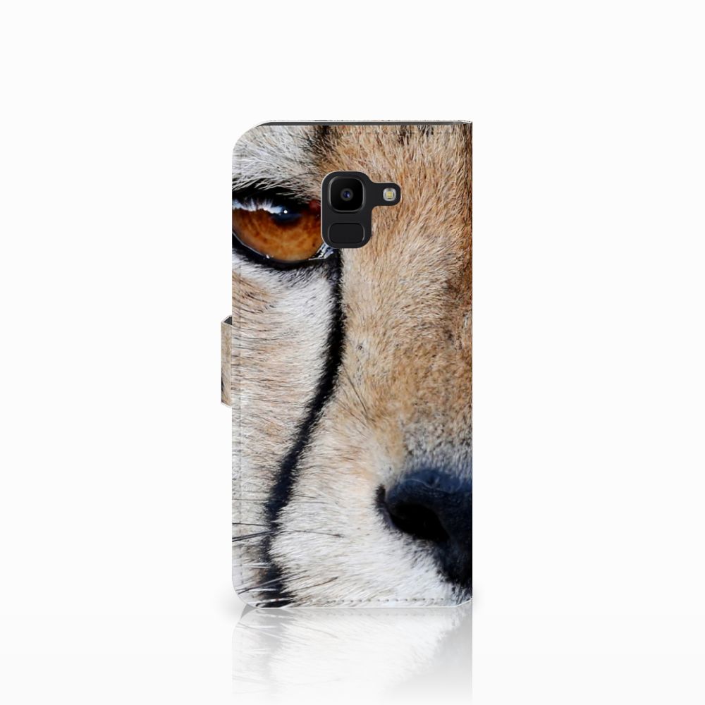 Samsung Galaxy J6 2018 Telefoonhoesje met Pasjes Cheetah