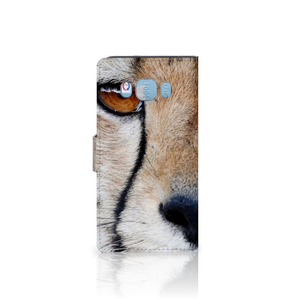 Samsung Galaxy J5 2016 Telefoonhoesje met Pasjes Cheetah