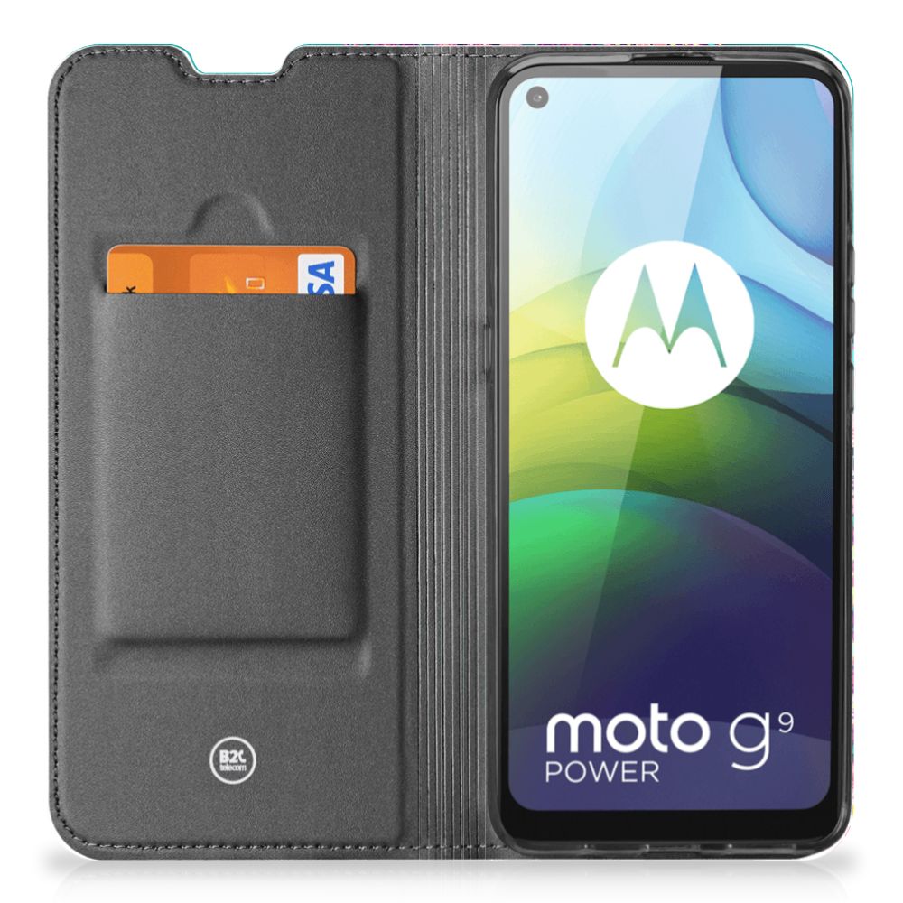 Motorola Moto G9 Power Bookcase Cirkels en Vlinders