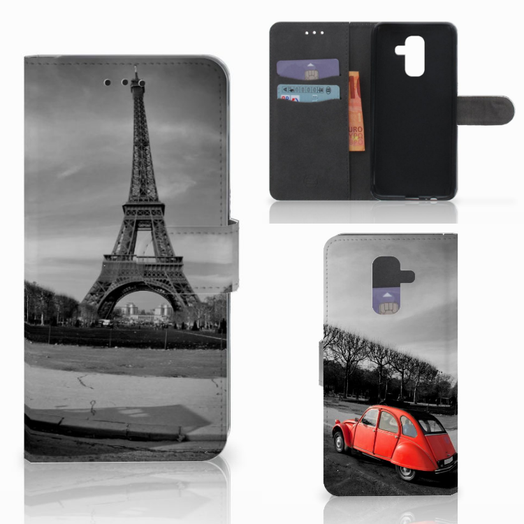 Samsung Galaxy A6 Plus 2018 Flip Cover Eiffeltoren