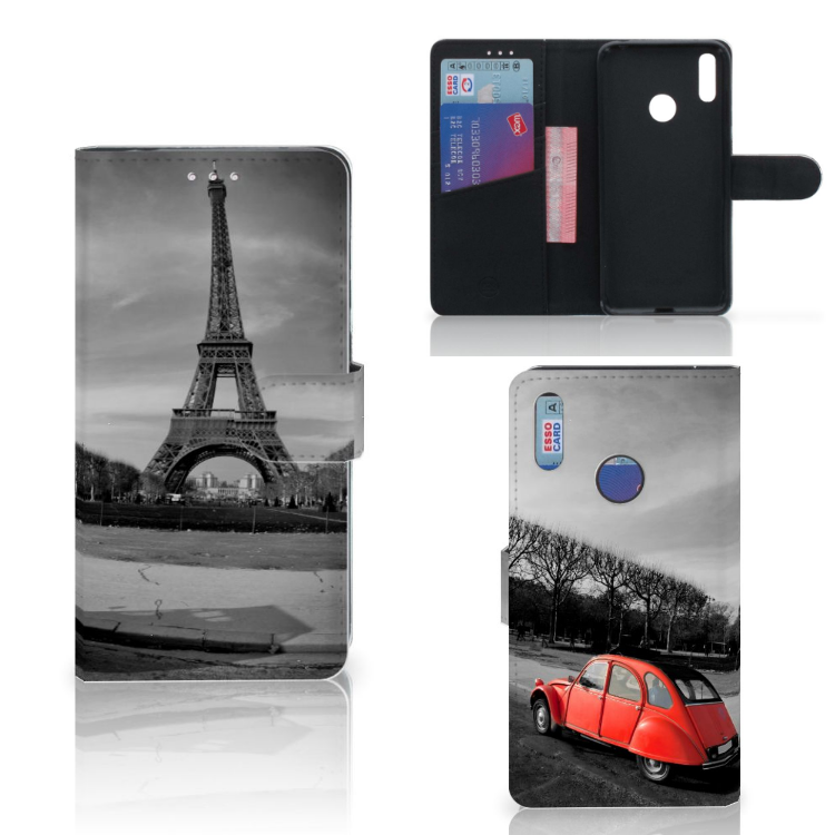 Huawei Y7 (2019) Flip Cover Eiffeltoren