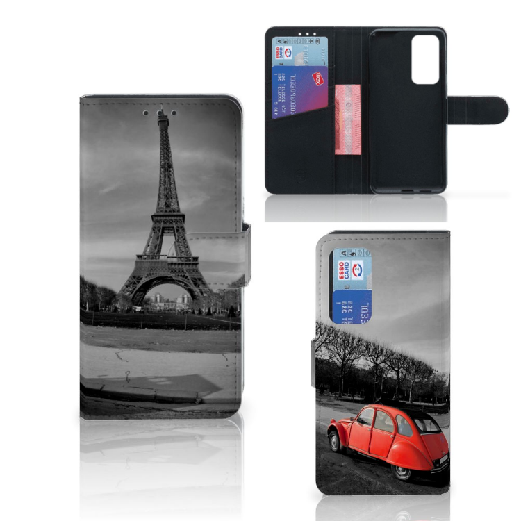 Huawei P40 Flip Cover Eiffeltoren