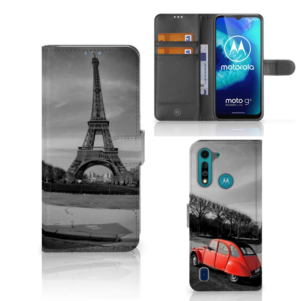 Motorola G8 Power Lite Flip Cover Eiffeltoren