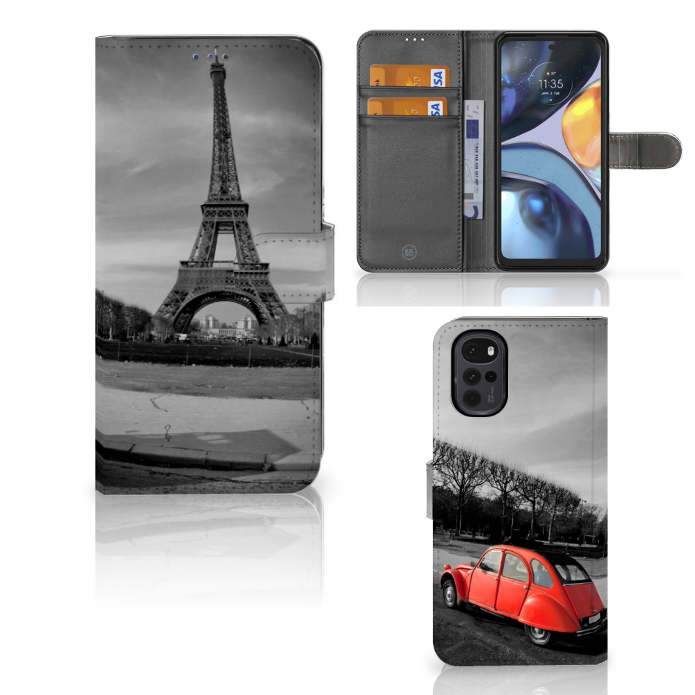 Motorola Moto G22 Flip Cover Eiffeltoren