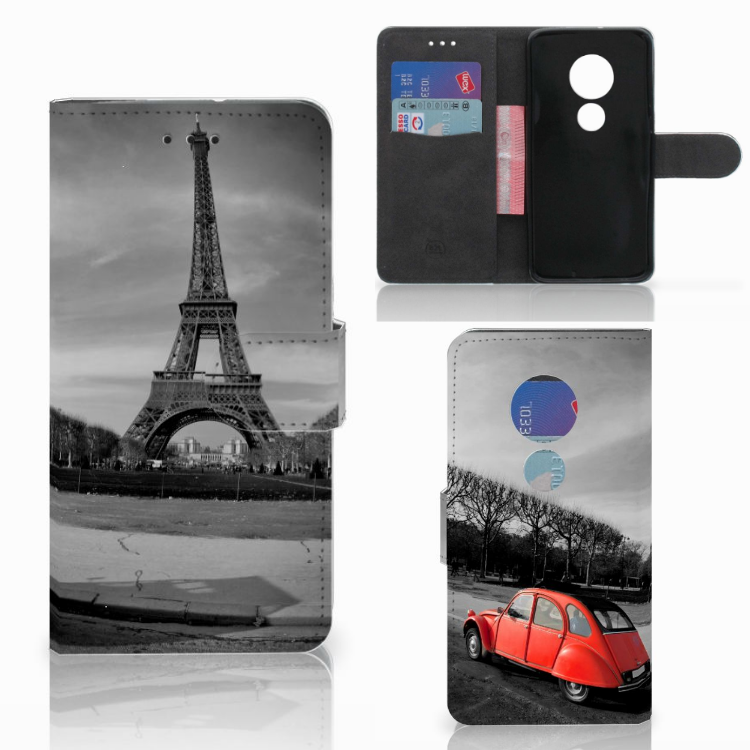 Motorola Moto G7 Play Uniek Boekhoesje Eiffeltoren