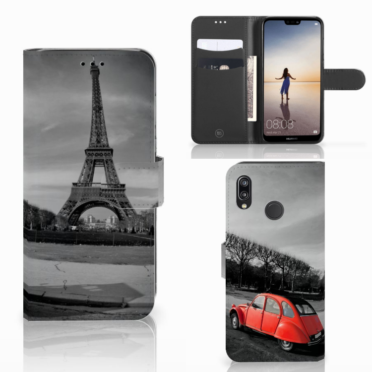 Huawei P20 Lite Flip Cover Eiffeltoren