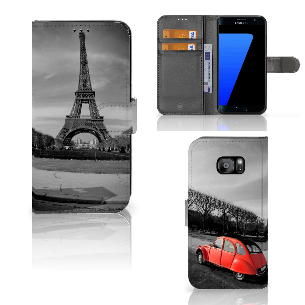 Samsung Galaxy S7 Edge Flip Cover Eiffeltoren