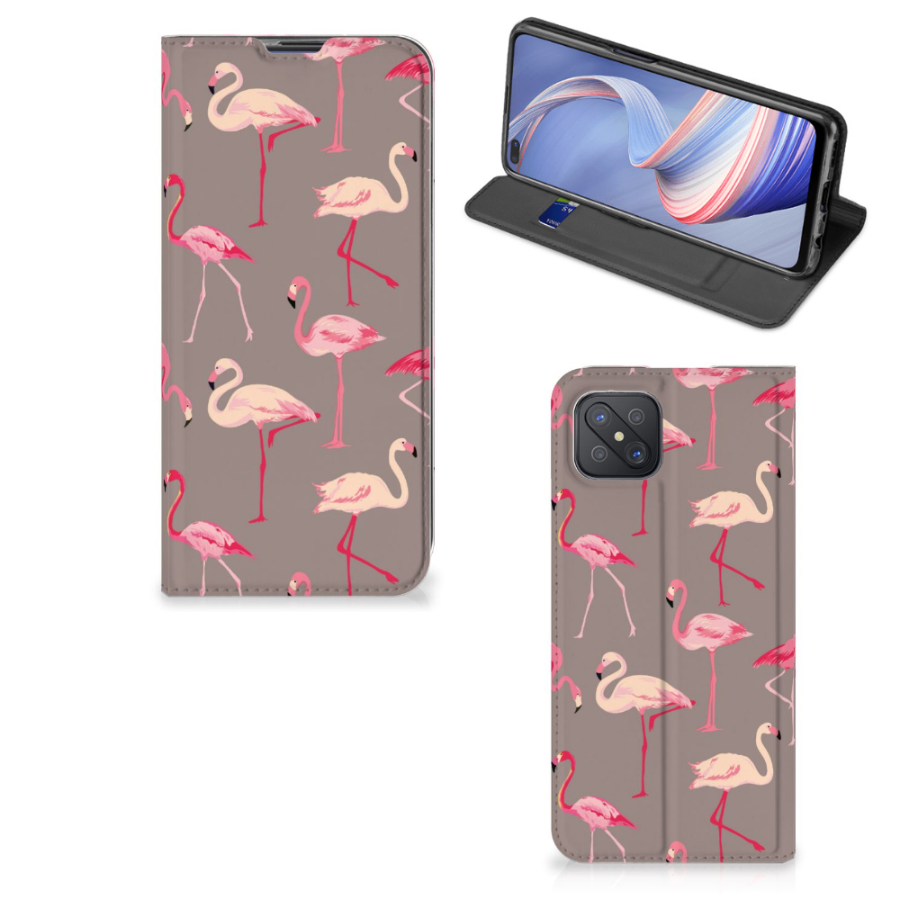 OPPO Reno4 Z 5G Hoesje maken Flamingo