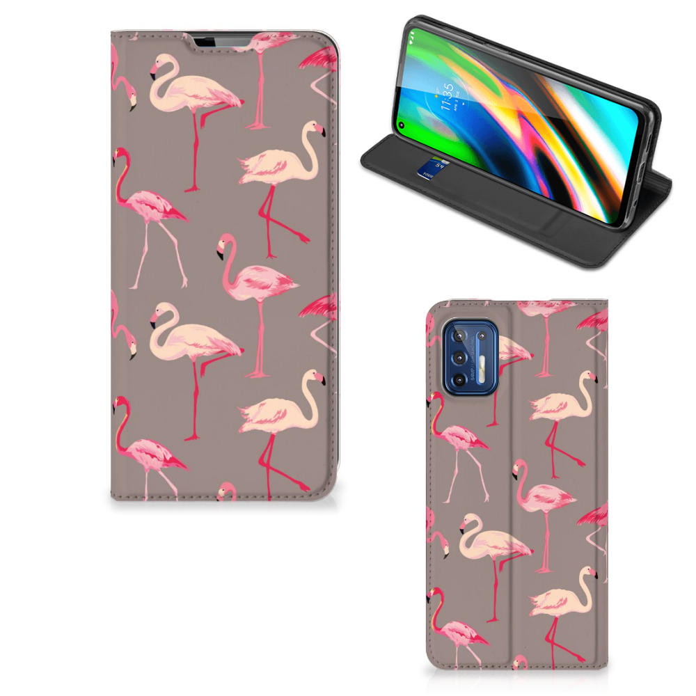 Motorola Moto G9 Plus Hoesje maken Flamingo