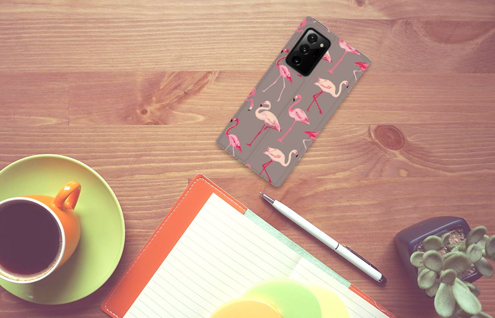 Samsung Galaxy Note 20 Ultra Hoesje maken Flamingo