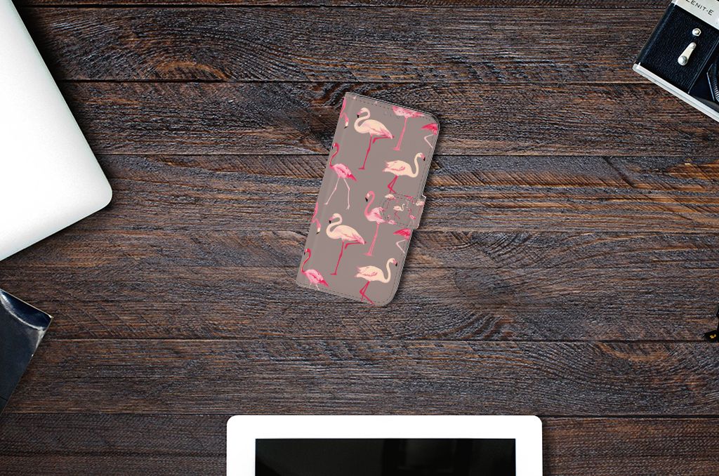 OnePlus Nord Telefoonhoesje met Pasjes Flamingo