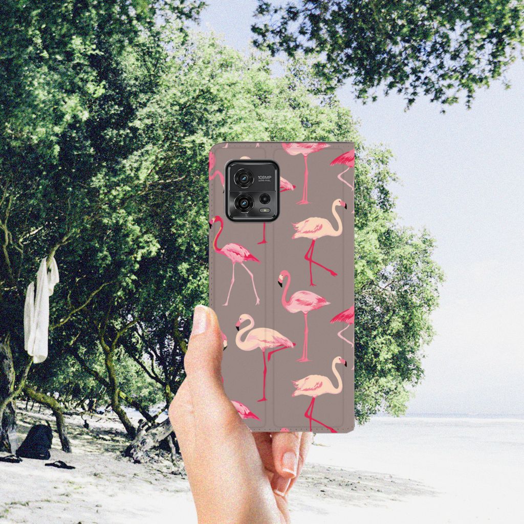 Motorola Moto G72 Hoesje maken Flamingo