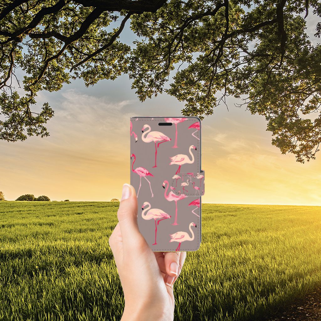 Sony Xperia XZ | Sony Xperia XZs Telefoonhoesje met Pasjes Flamingo
