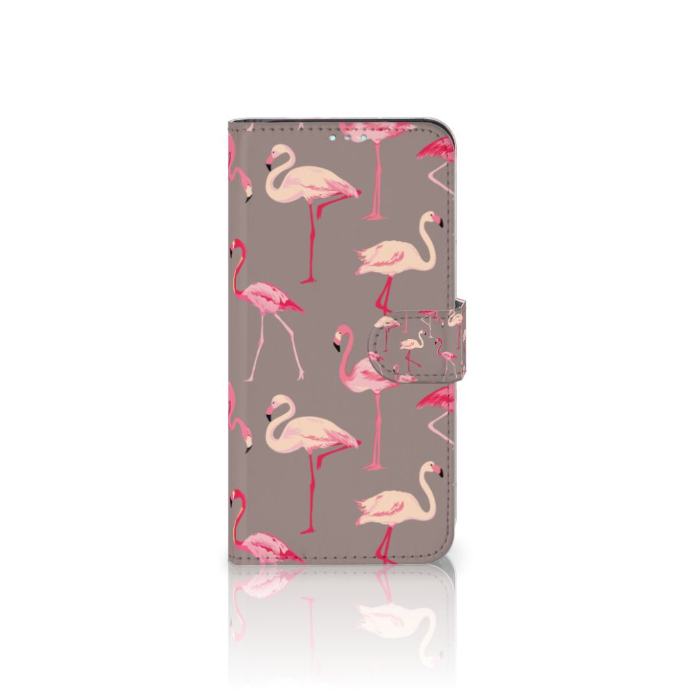 Samsung Galaxy A41 Telefoonhoesje met Pasjes Flamingo