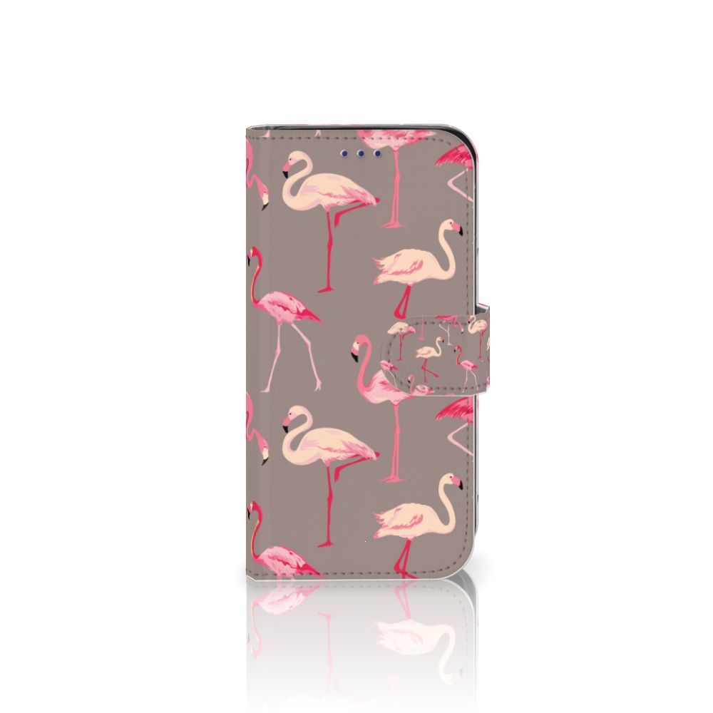 Samsung Galaxy S10e Telefoonhoesje met Pasjes Flamingo
