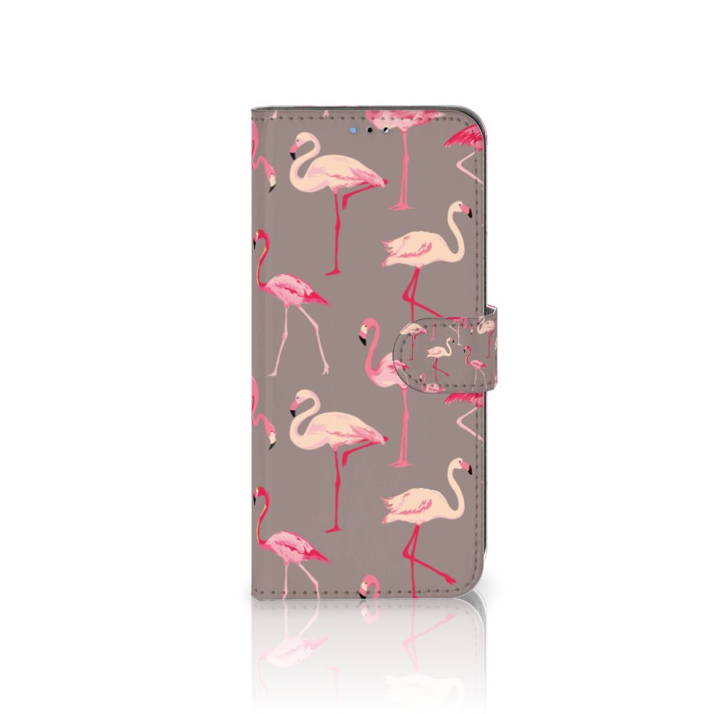 OPPO A16/A16s/A54s Telefoonhoesje met Pasjes Flamingo