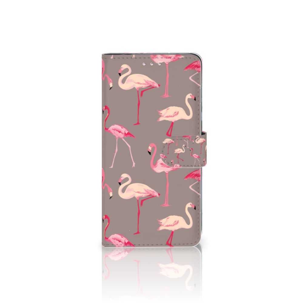 Huawei Y7 (2019) Telefoonhoesje met Pasjes Flamingo
