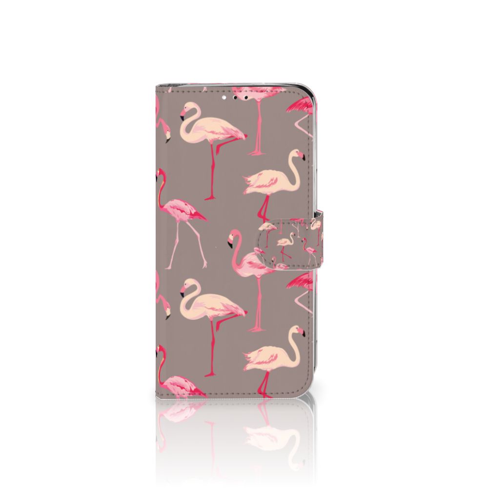 Motorola Moto G7 | G7 Plus Telefoonhoesje met Pasjes Flamingo