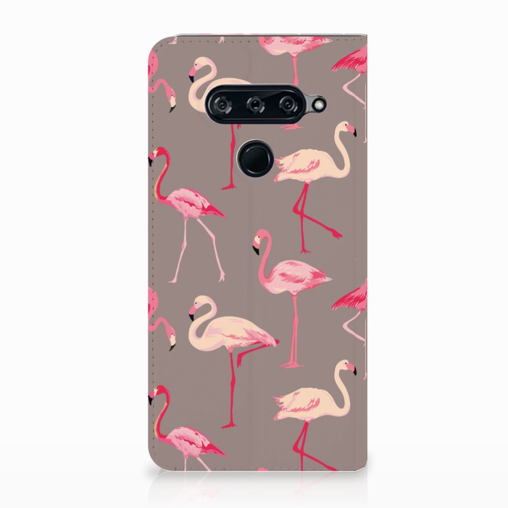 LG V40 Thinq Hoesje maken Flamingo
