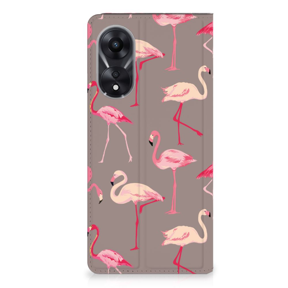 OPPO A78 | A58 5G Hoesje maken Flamingo