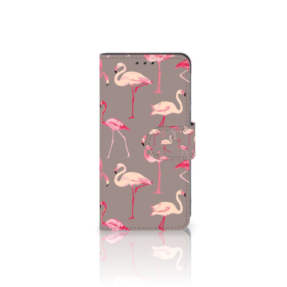 Samsung Galaxy A3 2017 Telefoonhoesje met Pasjes Flamingo
