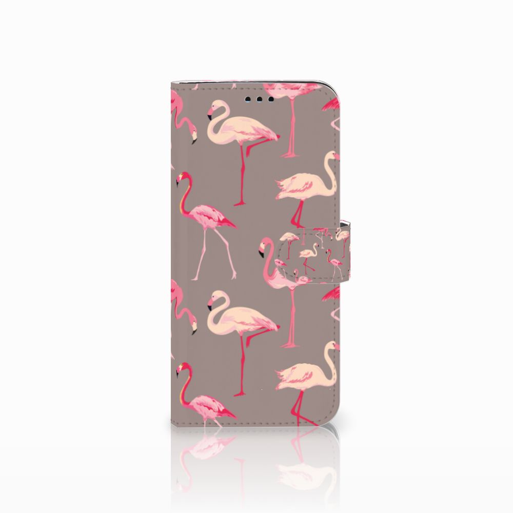 Samsung Galaxy S9 Plus Telefoonhoesje met Pasjes Flamingo