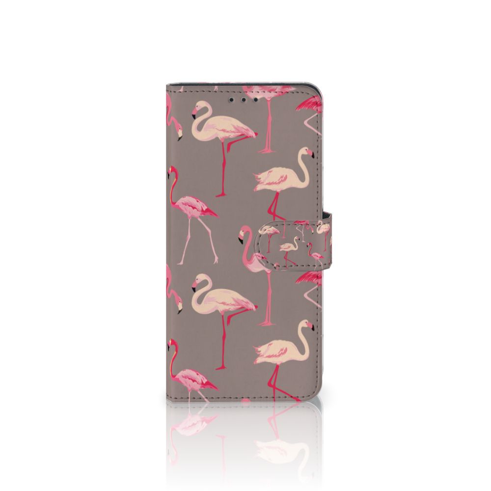 Huawei P40 Pro Telefoonhoesje met Pasjes Flamingo