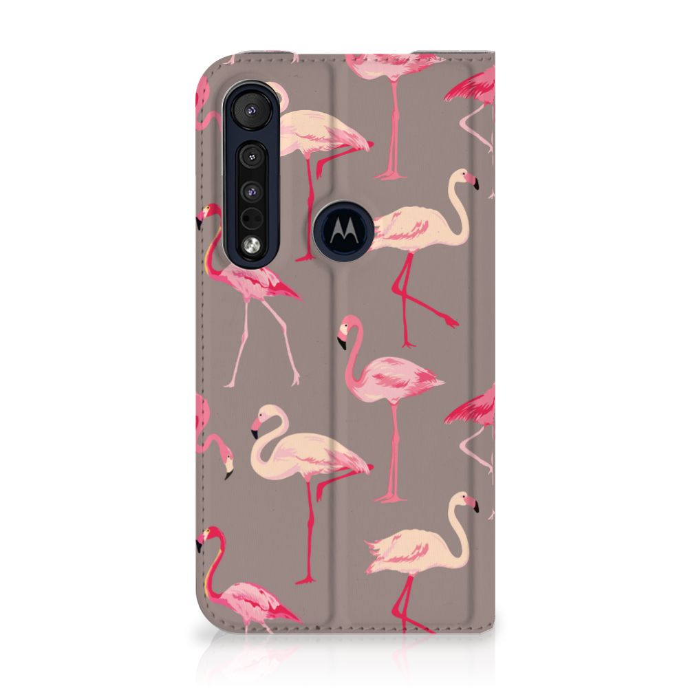 Motorola G8 Plus Hoesje maken Flamingo