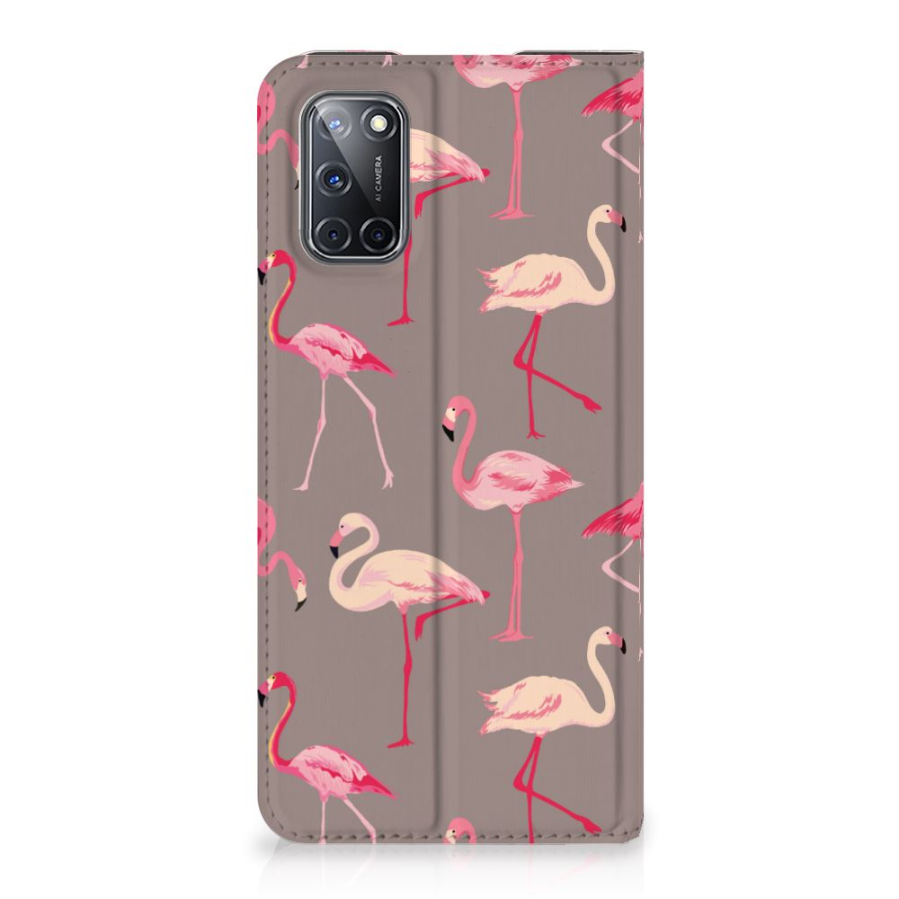 OPPO A52 | A72 Hoesje maken Flamingo