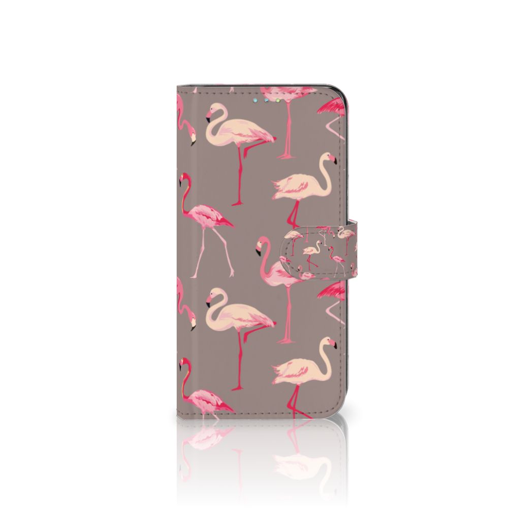 Samsung Galaxy A52 Telefoonhoesje met Pasjes Flamingo