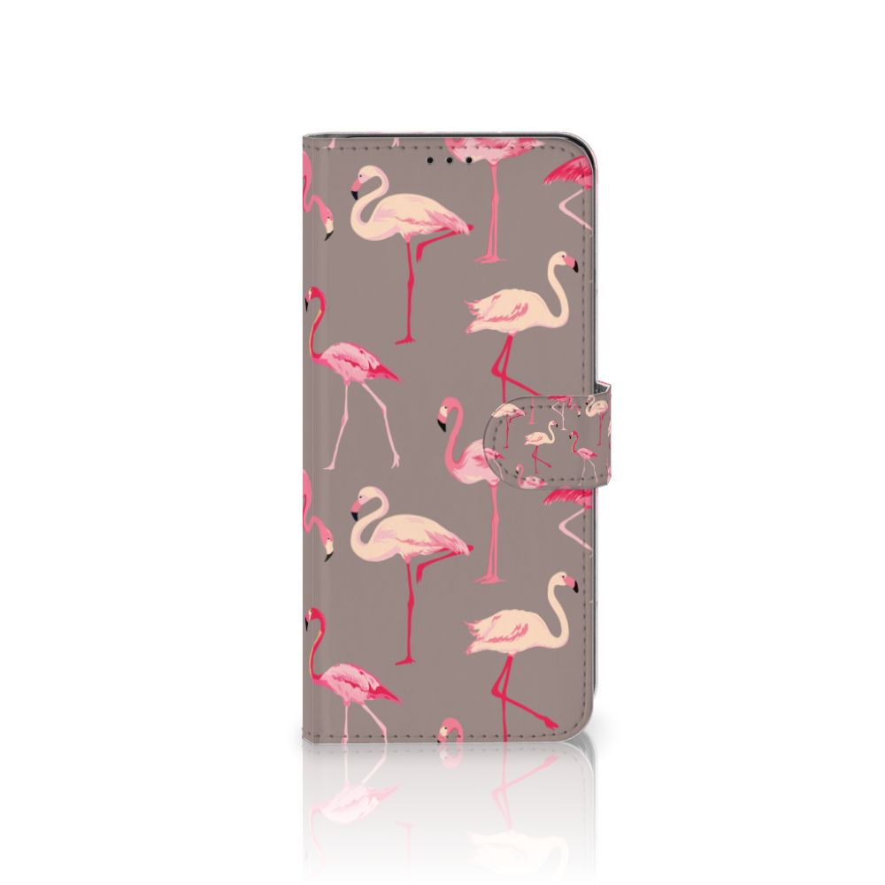 Samsung Galaxy S21 Ultra Telefoonhoesje met Pasjes Flamingo