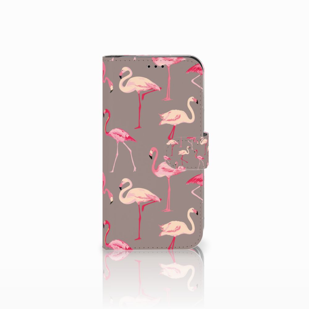 Apple iPhone Xr Telefoonhoesje met Pasjes Flamingo
