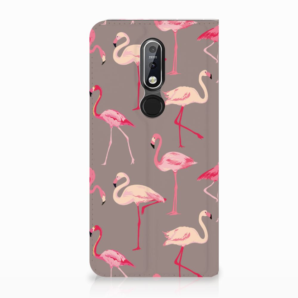 Nokia 7.1 (2018) Hoesje maken Flamingo