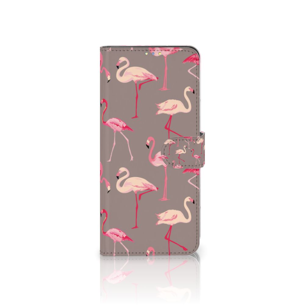 Xiaomi Redmi Note 9 Pro | Note 9S Telefoonhoesje met Pasjes Flamingo