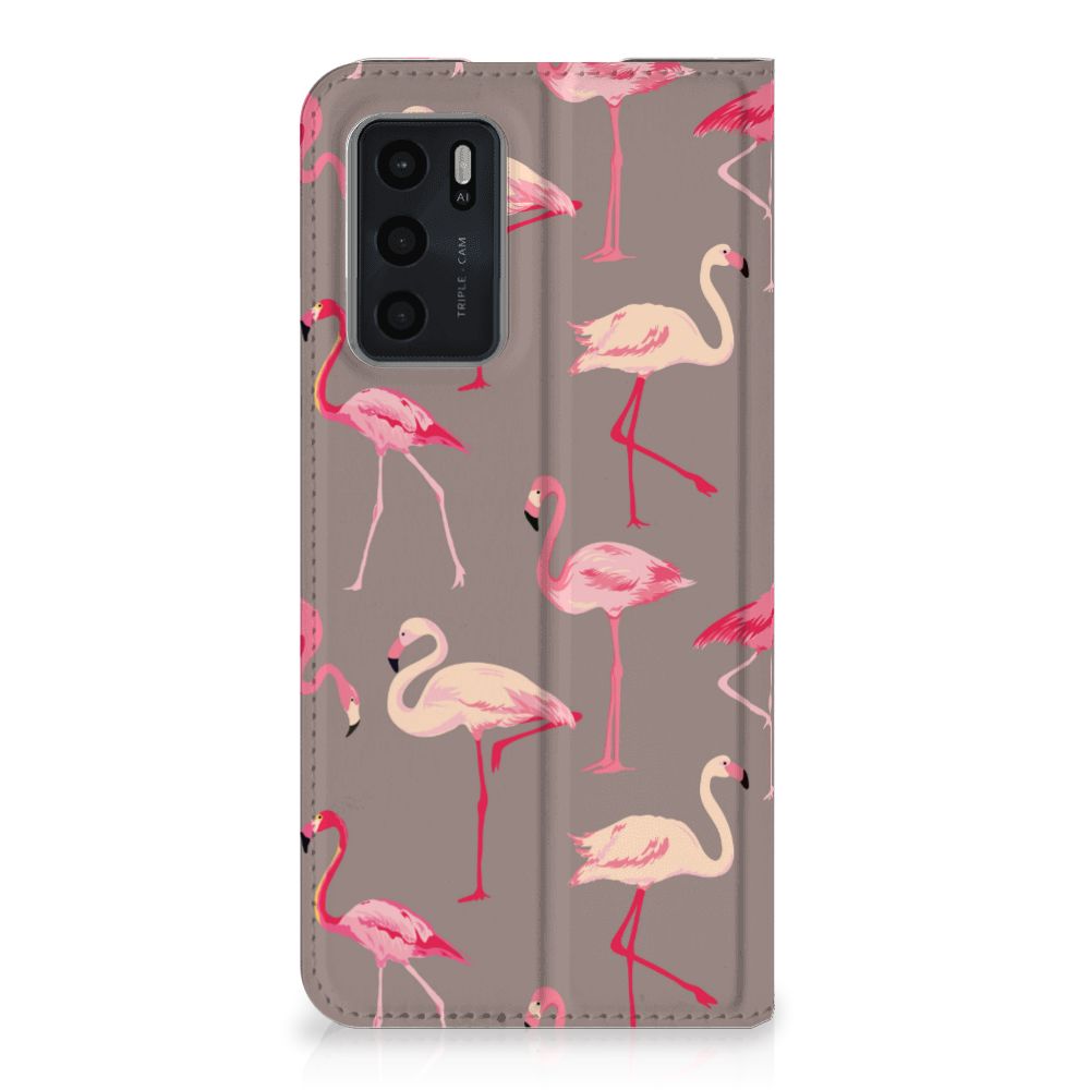 OPPO A54s | A16 | A16s Hoesje maken Flamingo