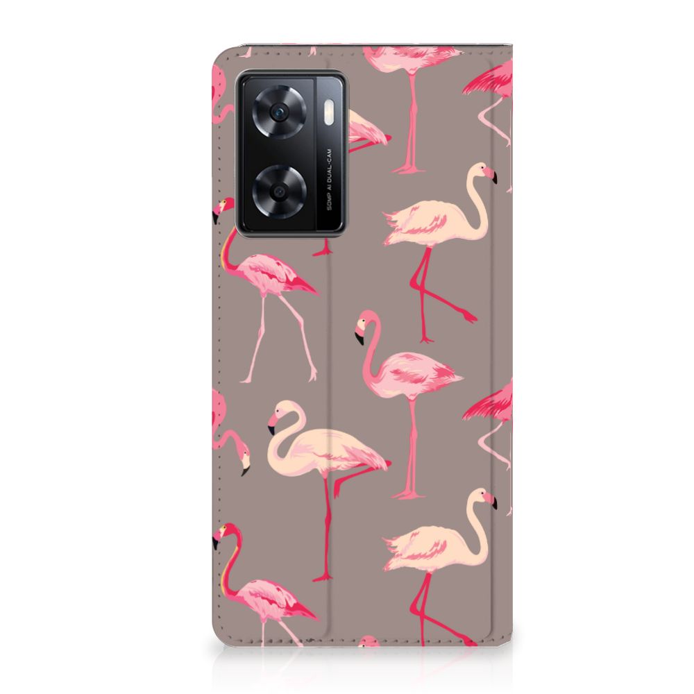 OPPO A57 | A57s | A77 4G Hoesje maken Flamingo