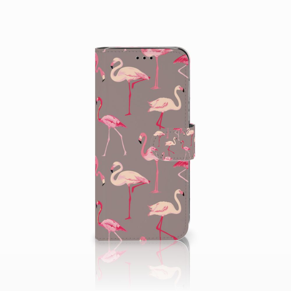 Huawei P20 Lite Telefoonhoesje met Pasjes Flamingo