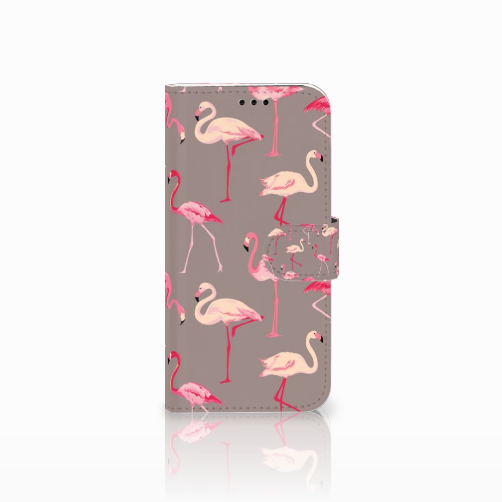 Samsung Galaxy A5 2017 Telefoonhoesje met Pasjes Flamingo