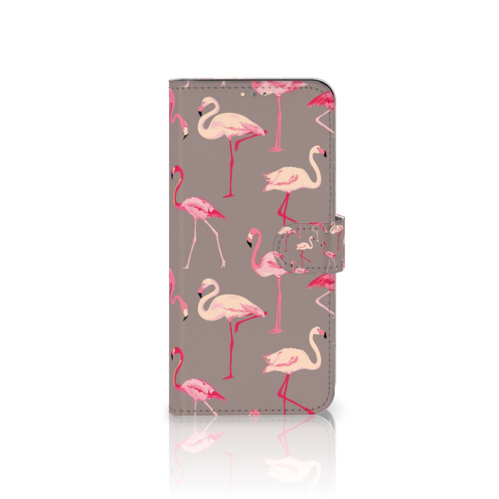 OPPO A15 Telefoonhoesje met Pasjes Flamingo