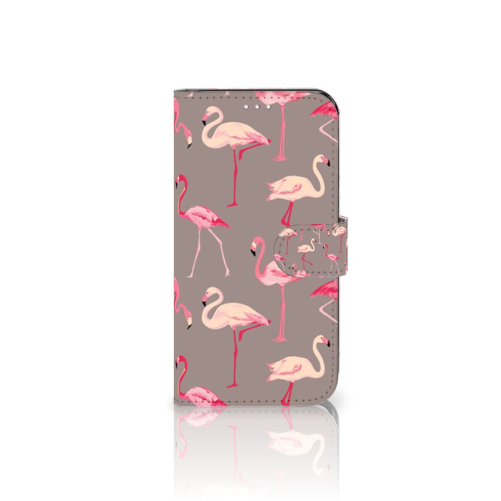 Samsung Galaxy S23 Telefoonhoesje met Pasjes Flamingo