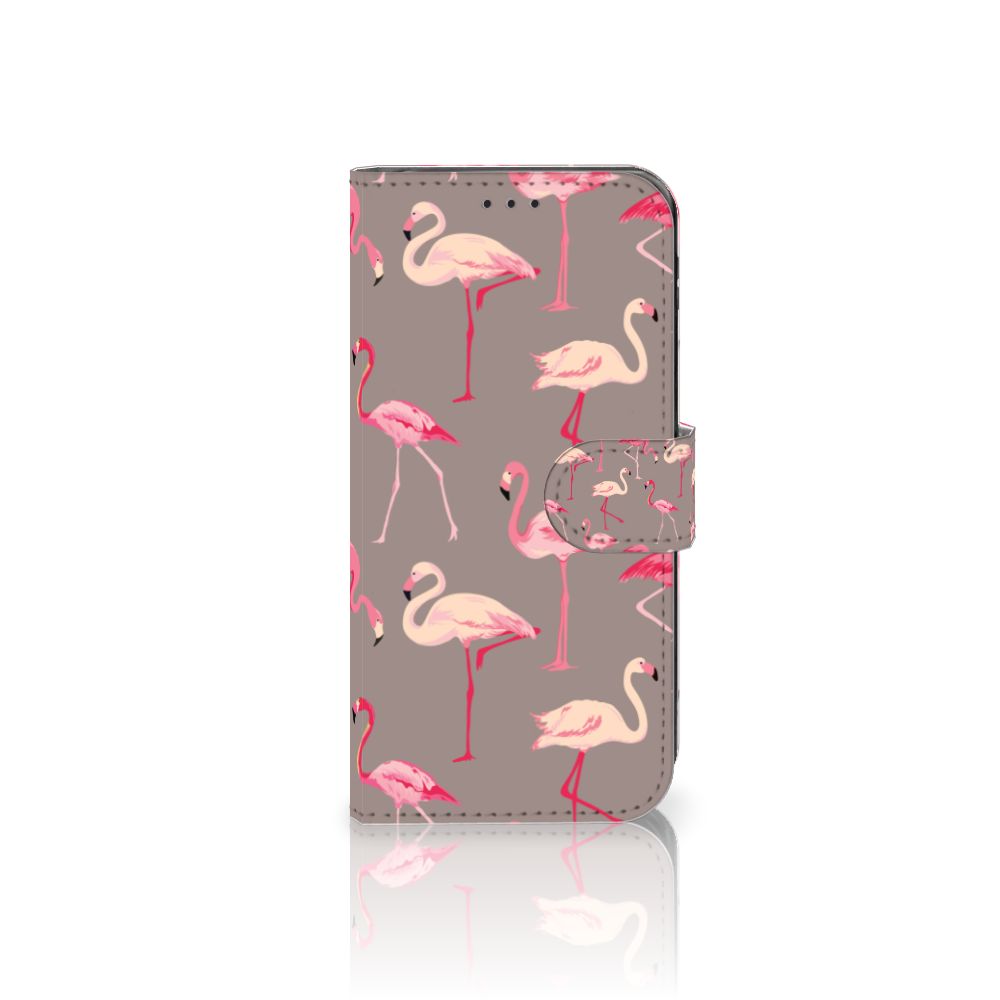 Samsung Galaxy J5 2017 Telefoonhoesje met Pasjes Flamingo