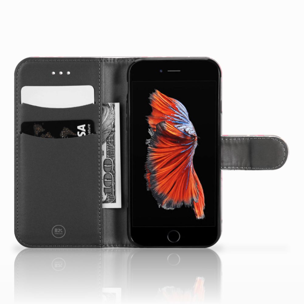 Apple iPhone 6 | 6s Telefoonhoesje met Pasjes Flamingo