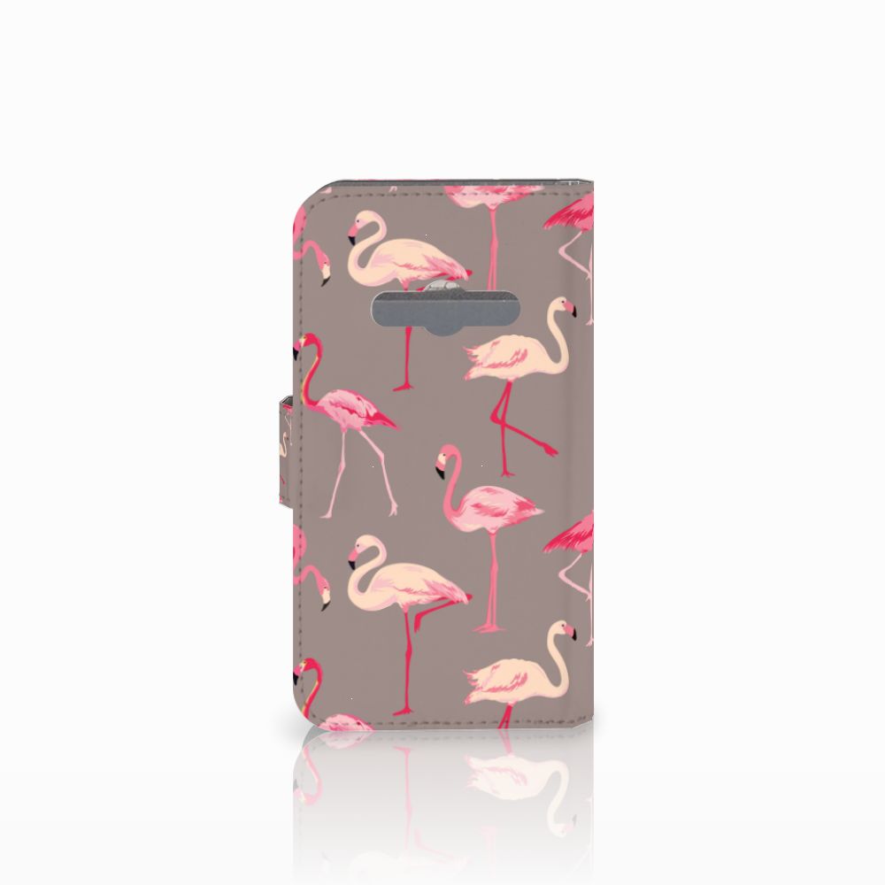 Samsung Galaxy Xcover 3 | Xcover 3 VE Telefoonhoesje met Pasjes Flamingo
